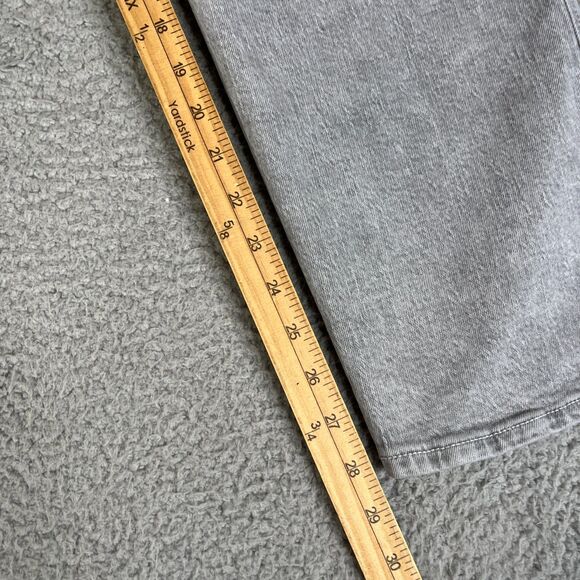 Old Navy Vintage Slim Jeans Womens 22 Grey High Rise Straight  Denim Zip Fly NEW - Picture 10 of 12